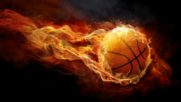 basketball flames